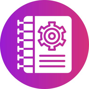 dişli simgesinin vektör illüstrasyonu