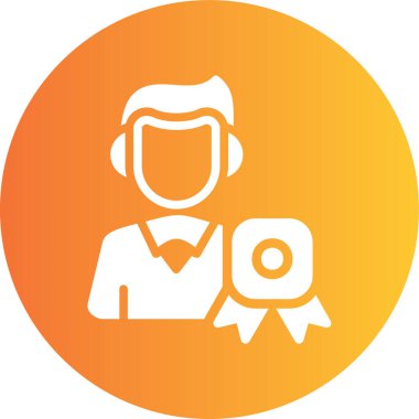 Bir insan simgesinin vektör illüstrasyonu