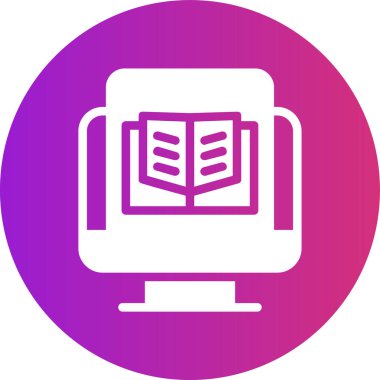 Kitap. Web simgesi basit illüstrasyon