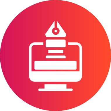 Ateş simgesinin vektör illüstrasyonu