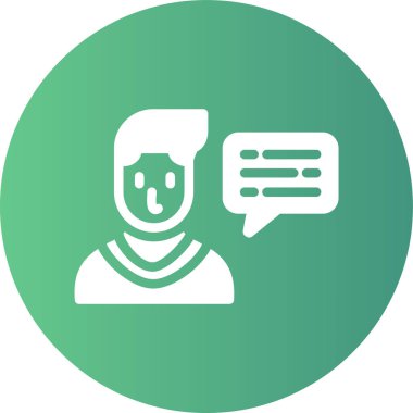 Sohbet simgesi vektör illüstrasyonu