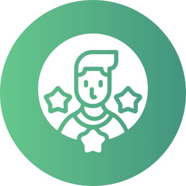 Bir yıldız simgesinin vektör illüstrasyonu