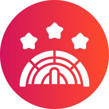 Bir yıldız simgesinin vektör illüstrasyonu