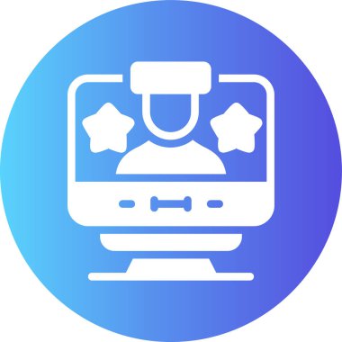 Dizüstü bilgisayar simgesinin vektör çizimi