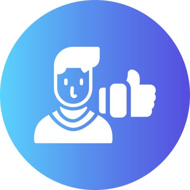 başparmak yukarı simgesi, vektör illüstrasyonu