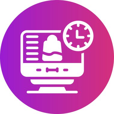 Bilgisayar. Web simgesi basit illüstrasyon