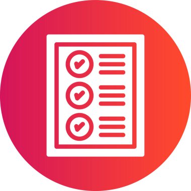 Belge simgesinin vektör illüstrasyonu