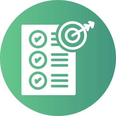 Kontrol listesi. Web simgesi basit tasarım