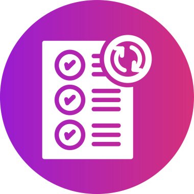 Belge. Web simgesi basit tasarım