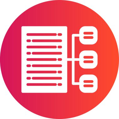 Belge simgesinin vektör illüstrasyonu