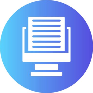 Bilgisayar. Web simgesi basit illüstrasyon