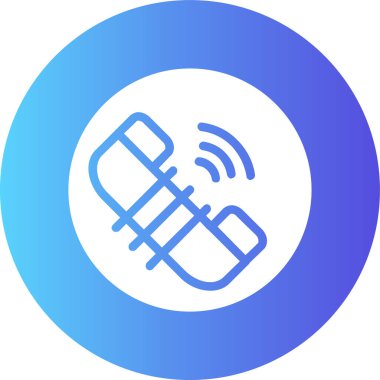 Cep telefonu simgesi, vektör illüstrasyonu