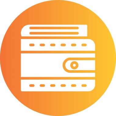 Cüzdan. Web simgesi basit illüstrasyon