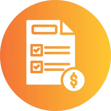 iş finans yönetimi simgesi ana hatlar biçiminde