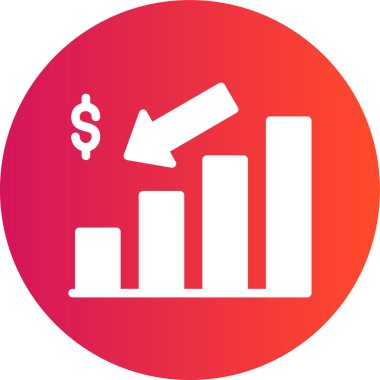 ticari büyüme vektörü simgesi modern basit vektör illüstrasyonu