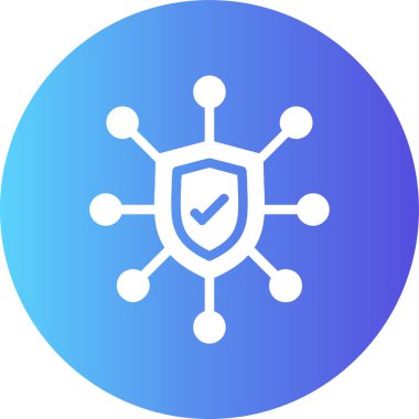 Kalkan. Web simgesi basit illüstrasyon