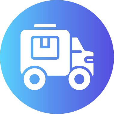 Kamyon. Web simgesi basit illüstrasyon