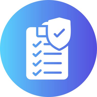 Kontrol listesi. Web simgesi basit illüstrasyon