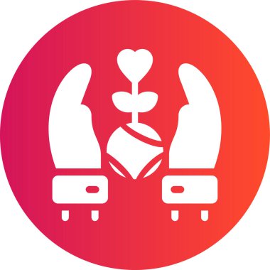 Bir kalp simgesinin vektör illüstrasyonu