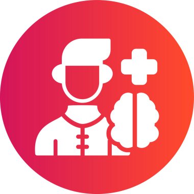 Bir doktorun vektör illüstrasyonu