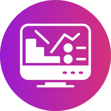 vektör lcd simgesi illüstrasyonu
