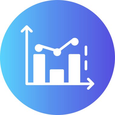 Çizelge Grafiği Gradyanı, Basit Vektör İllüstrasyonu