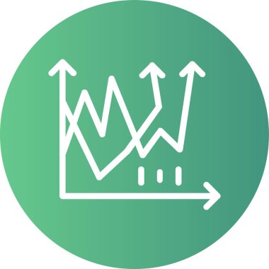 grafik ikonu vektör illüstrasyonu