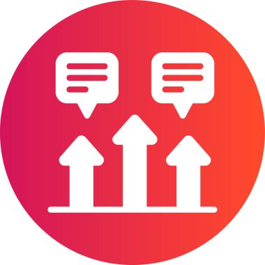 iş büyümesi grafiği simgesi doldurulmuş ana hatlar biçiminde