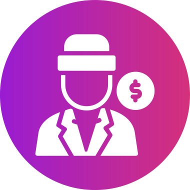 İş ve finans simgesinin vektör illüstrasyonu