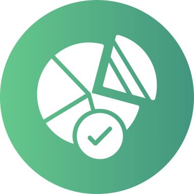 İşaretleme simgesi vektör illüstrasyonunu kontrol et