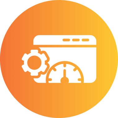 Modern oto tamir simgesinin vektör illüstrasyonu