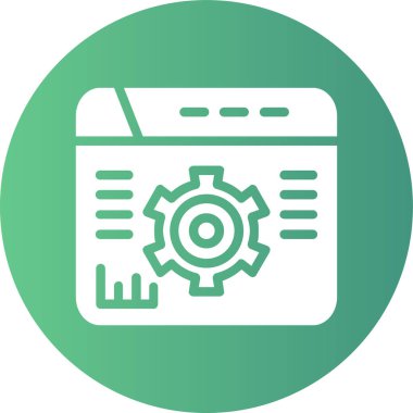 dişli simgesi vektör illüstrasyonu