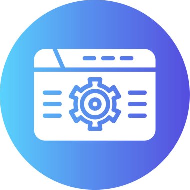 Bilgisayar. Web simgesi basit illüstrasyon