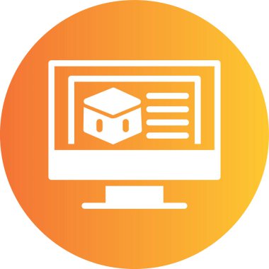 web simgesi, dizüstü bilgisayar vektör illüstrasyon