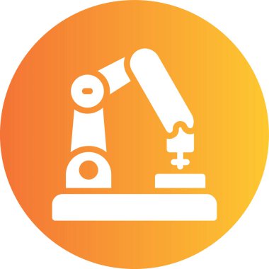 Robot simgesinin vektör illüstrasyonu