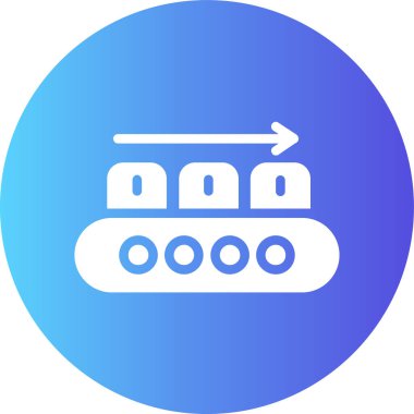 Bir tren simgesinin vektör illüstrasyonu