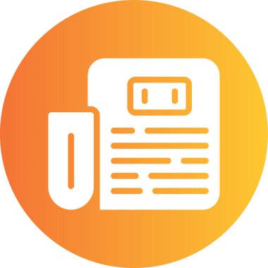 Belge simgesinin vektör illüstrasyonu