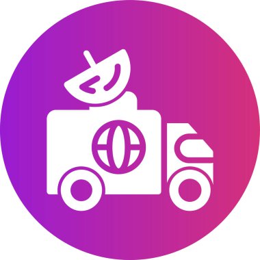 Yiyecek ve kamyon vektör simgesinin gösterimi