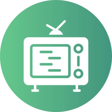 Vektör TV simgesi illüstrasyonu