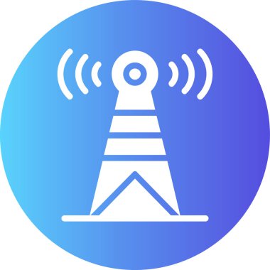 Anten simgesinin vektör illüstrasyonu