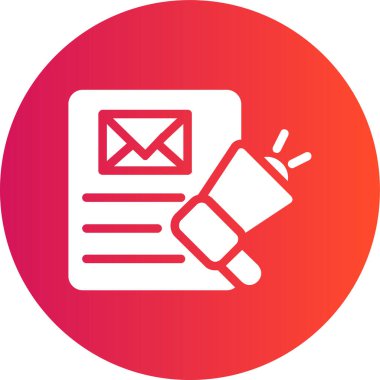 E-posta. Web simgesi basit illüstrasyon