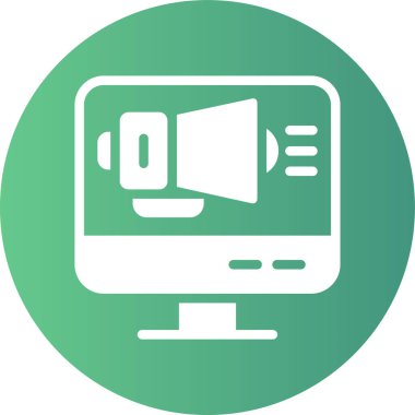 video. Web simgesi vektör illüstrasyonu