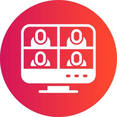 Modern bilgisayar simgesinin vektör illüstrasyonu