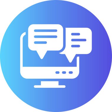 Mesaj var. Web simgesi basit illüstrasyon