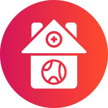 Ev. Web simgesi basit illüstrasyon