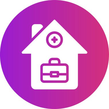 Ev simgesinin vektör illüstrasyonu