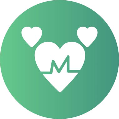 Kalp. Web simgesi basit illüstrasyon