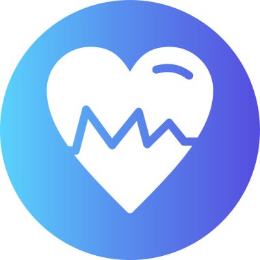 Kalp modern simge, vektör illüstrasyonu