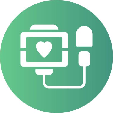 Kalp. Web simgesi basit illüstrasyon