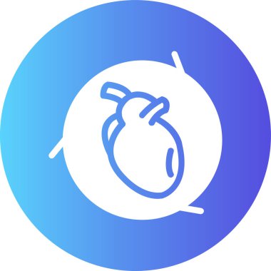 Bir kalp simgesinin vektör illüstrasyonu